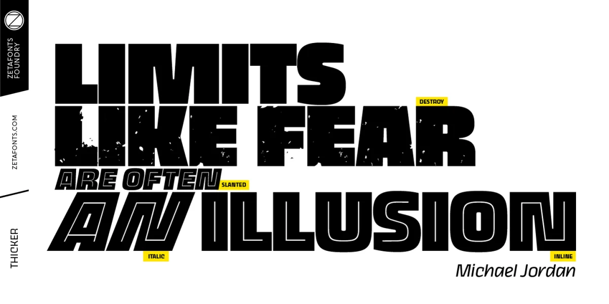 Thicker Trial Font Family preview 5