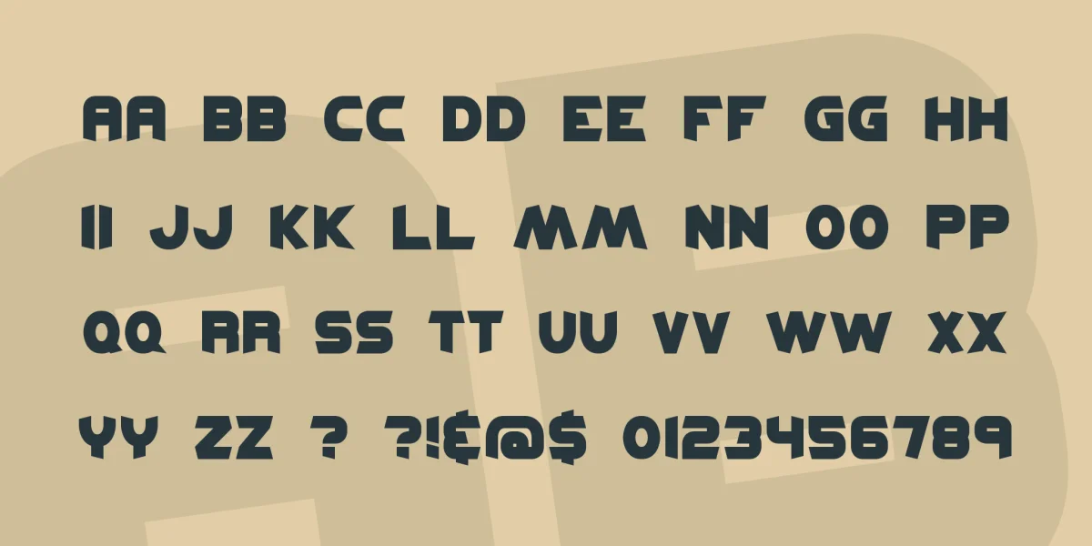 Kickflip BRK Font preview 3