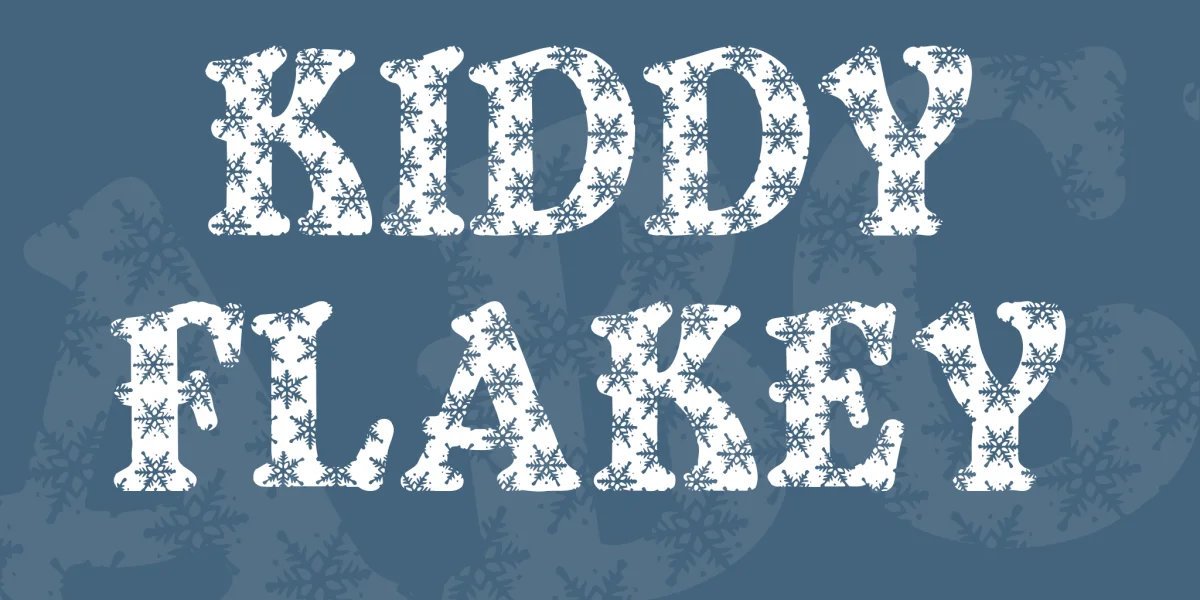 Kiddy Flakey Font