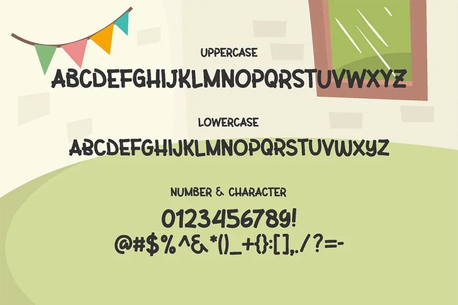 Kiddy Play Font preview 3