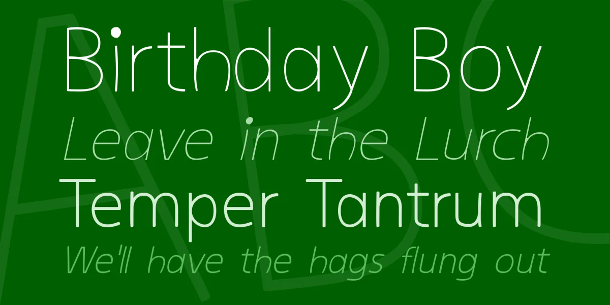 kiddySans Font Family preview 2