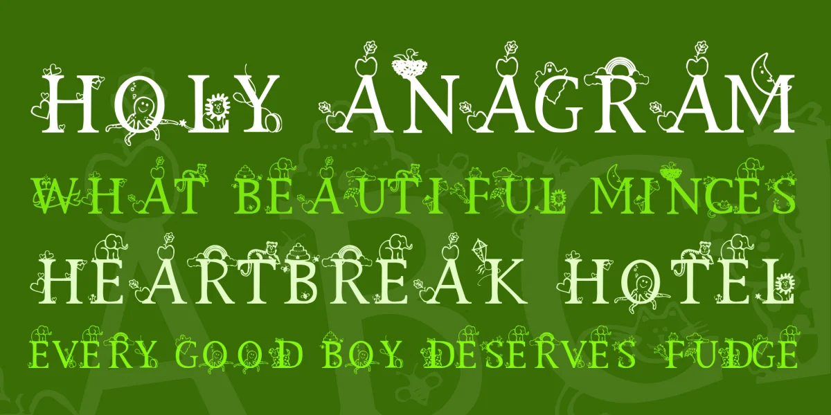 Kids Alphabet Font preview 2