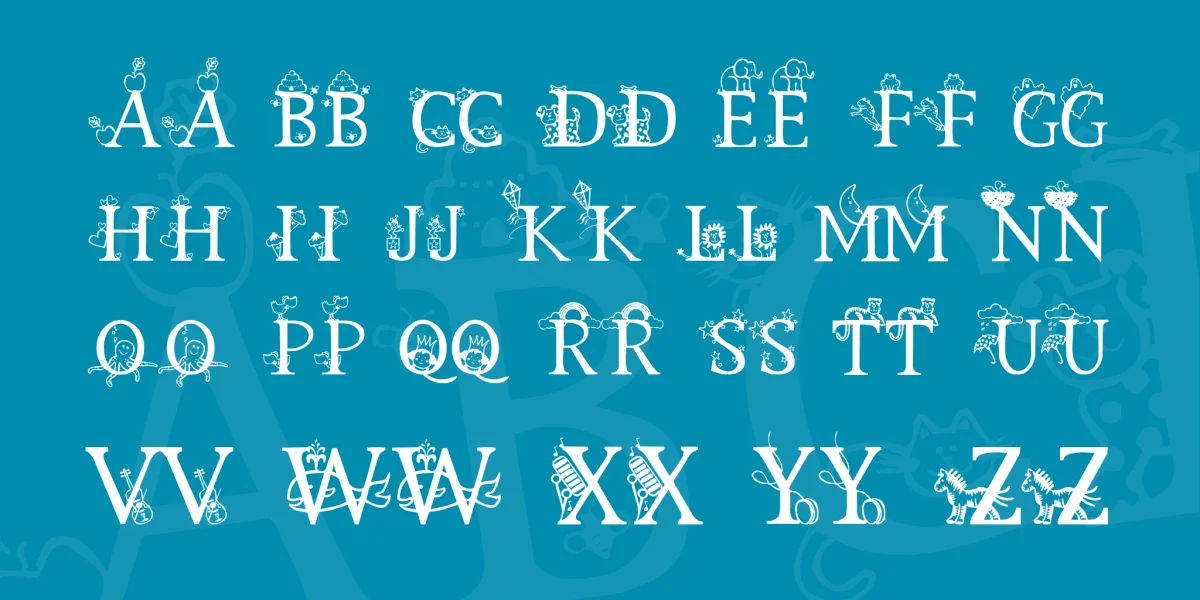 Kids Alphabet Font preview 3