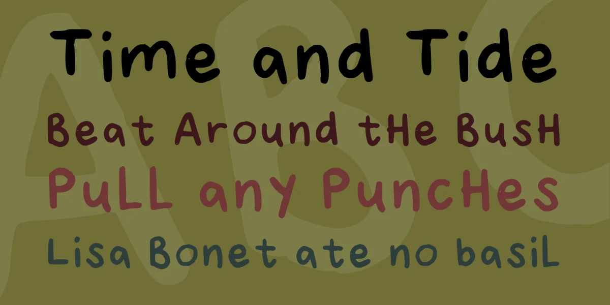 Kids Corner Font preview 2
