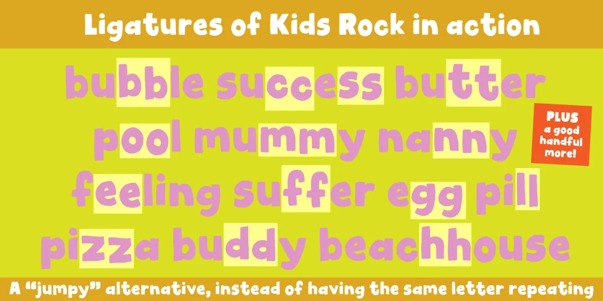 Kids Rock DEMO Font preview 3