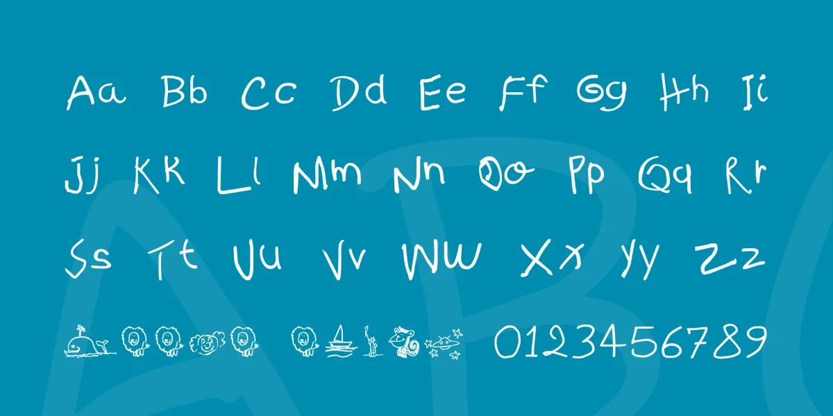 kidS Written Font preview 4