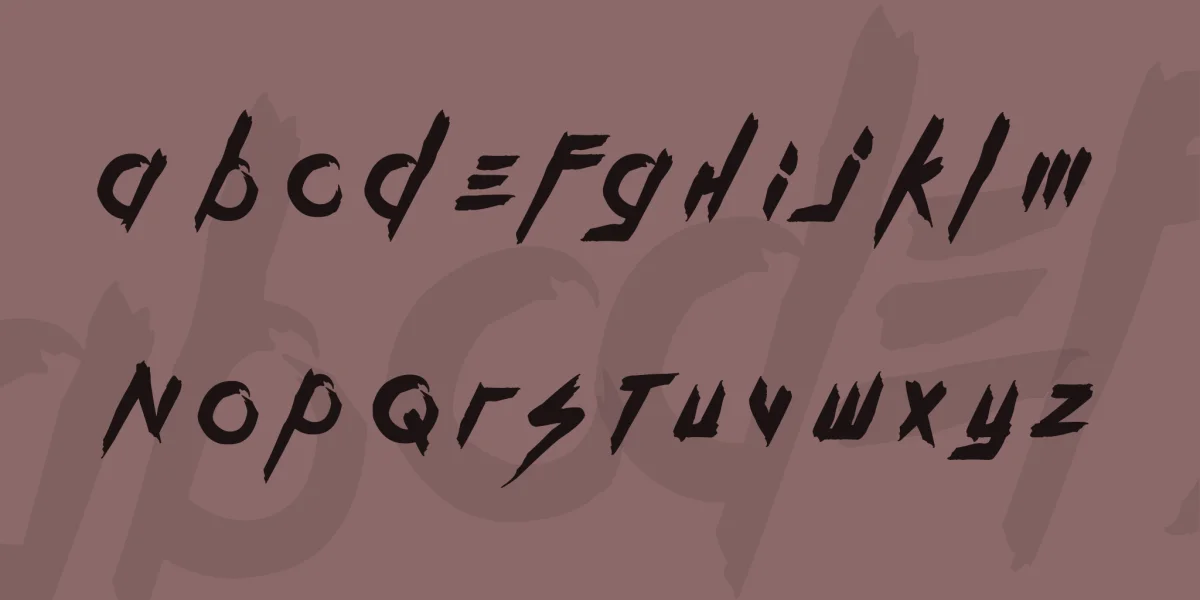 Kill The Noise Font preview 3