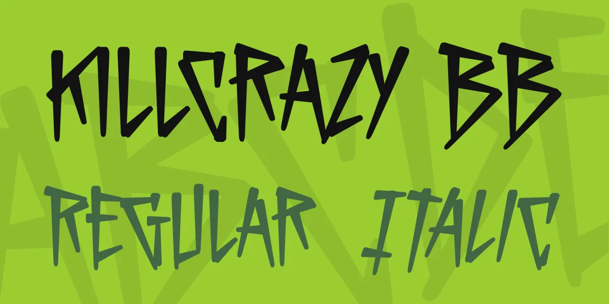 KillCrazy BB Font Family