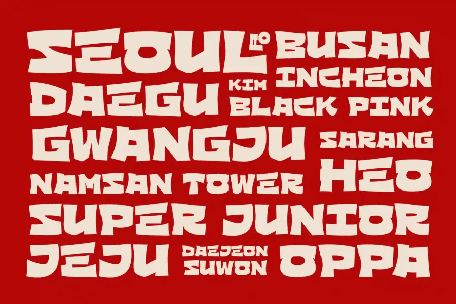 Kimcha Demo Font preview 2