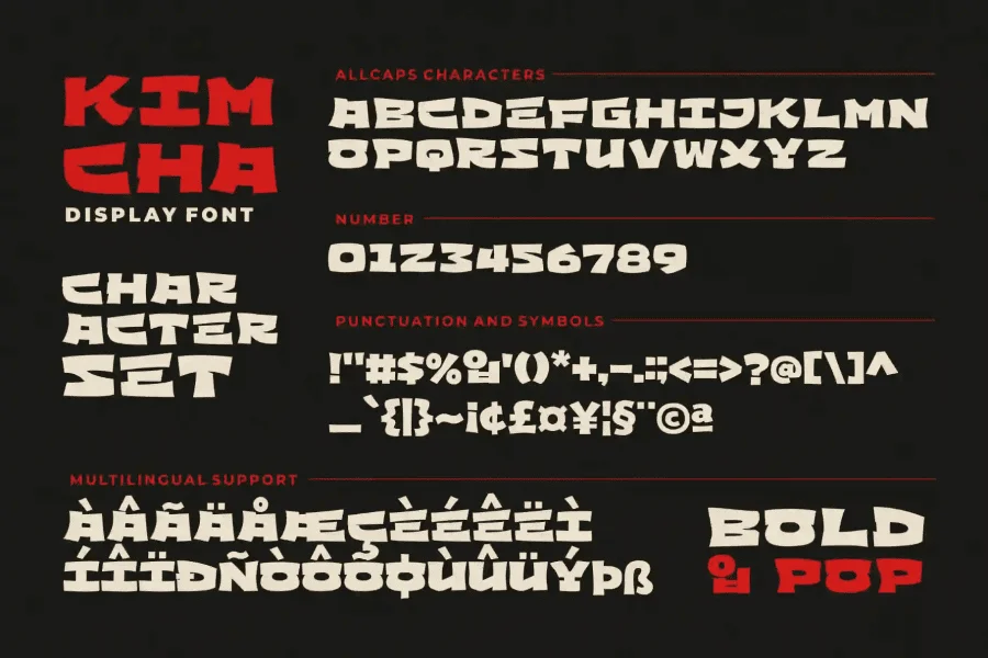 Kimcha Demo Font preview 5