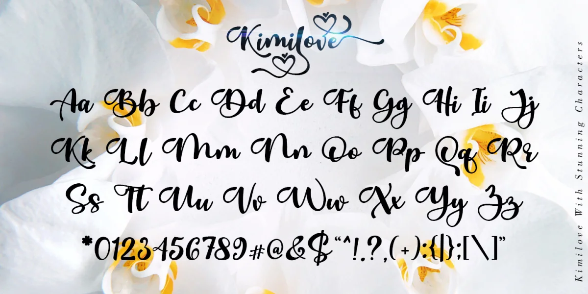 Kimilove Font Family preview 11