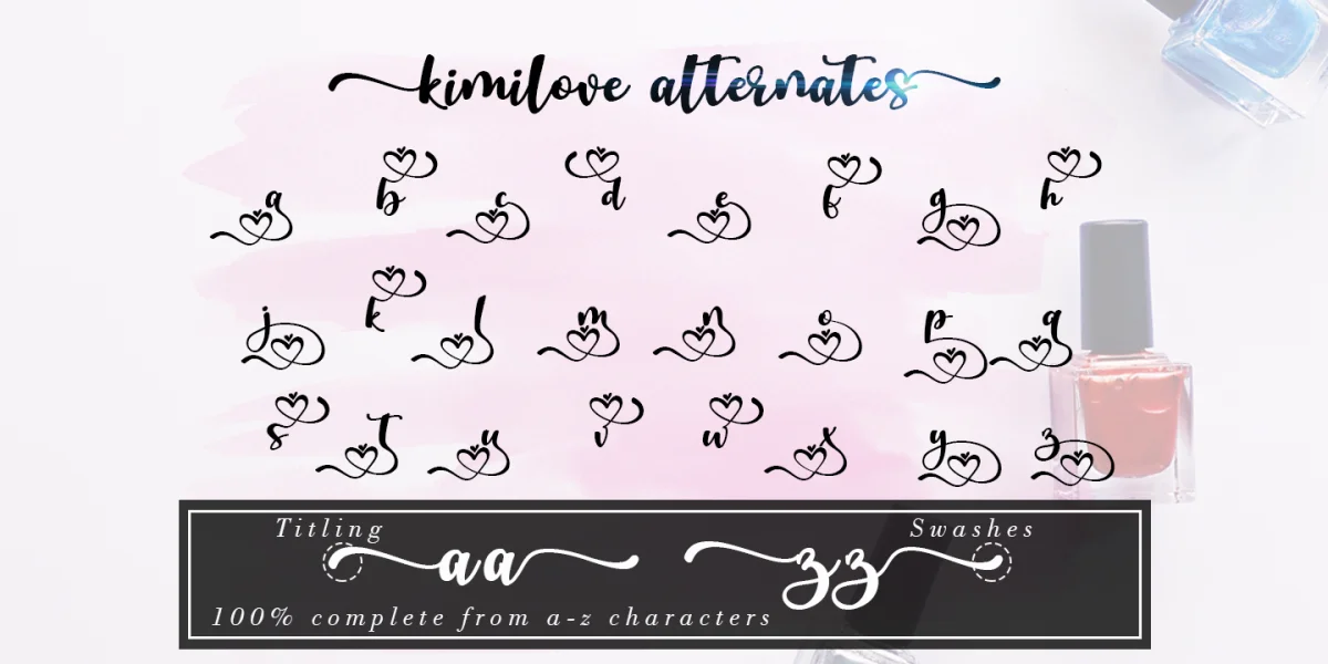 Kimilove Font Family preview 12