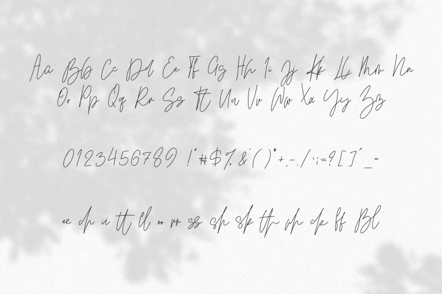 KindelScript Font preview 8