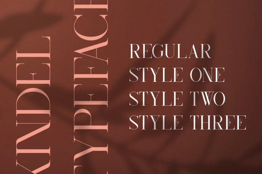 KindelSerif Font preview 2