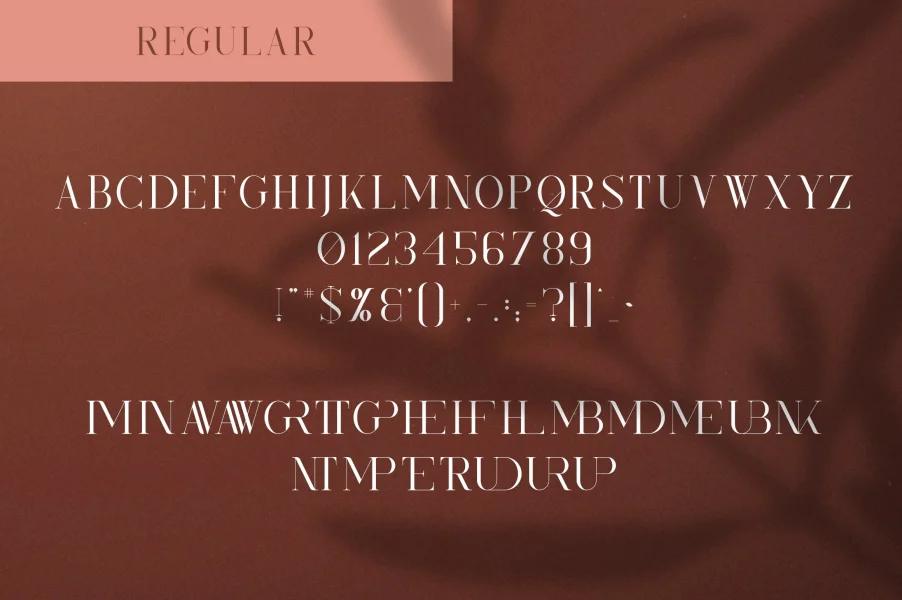 KindelSerif Font preview 8