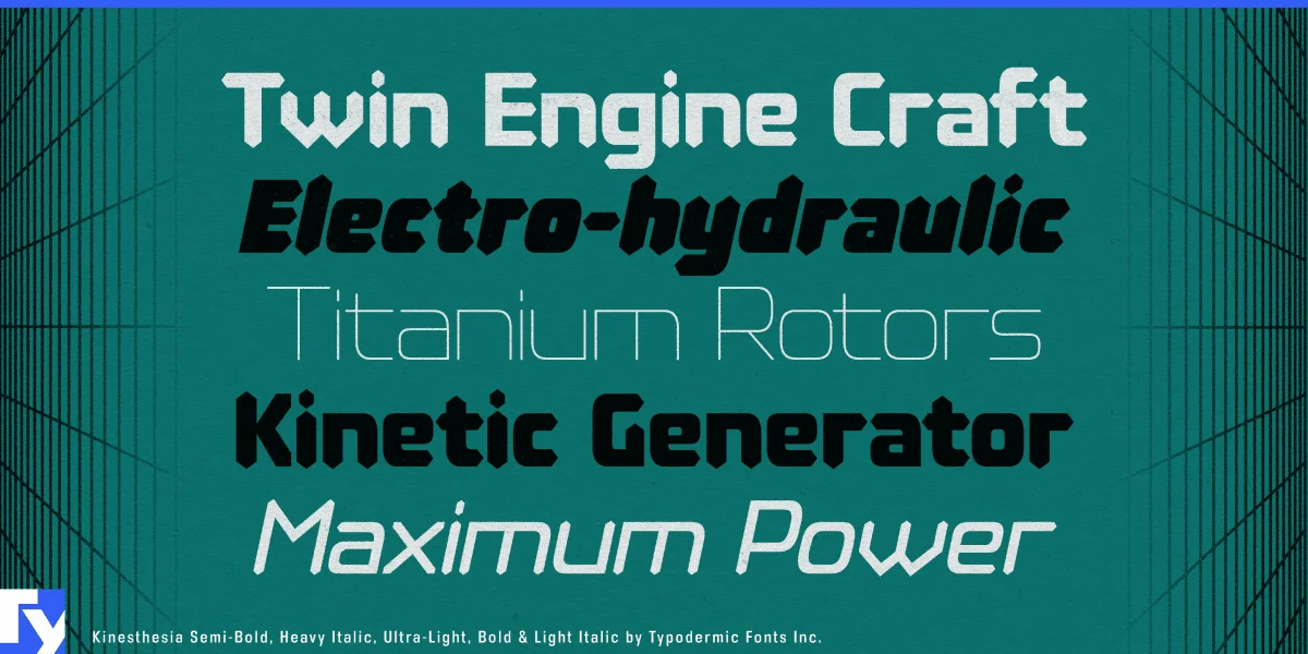Kinesthesia Font Family preview 2