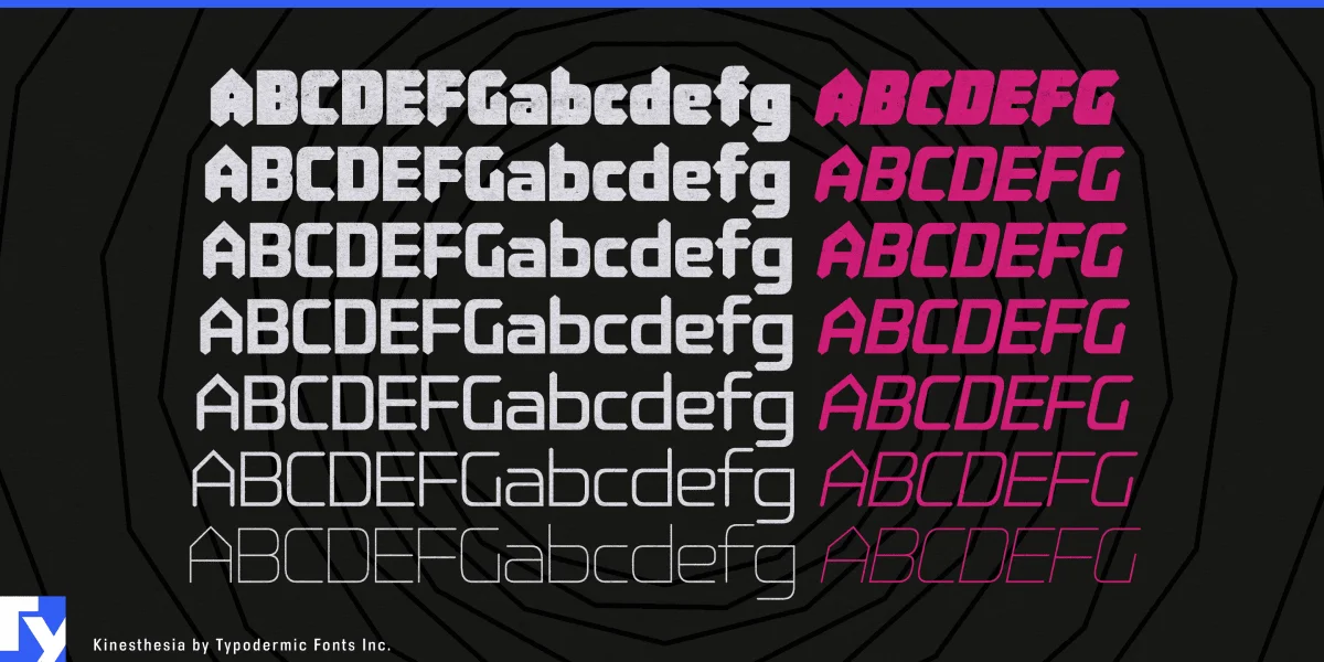 Kinesthesia Font Family preview 4