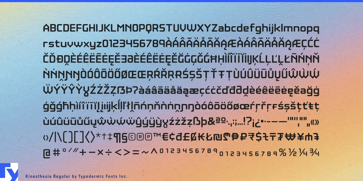 Kinesthesia Font Family preview 5