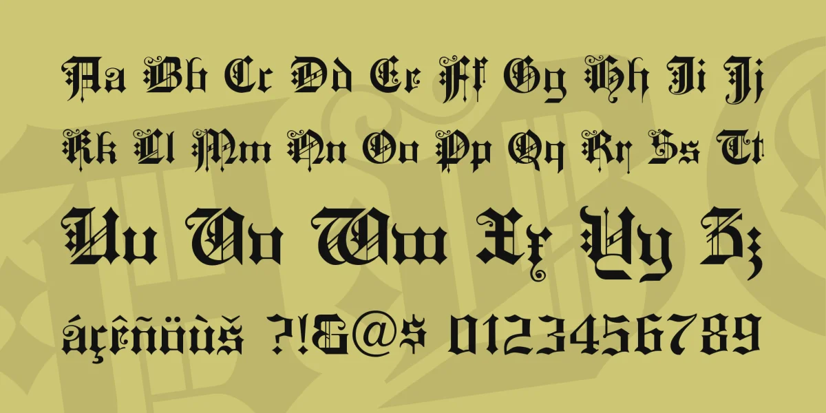 KingsCross Font preview 3