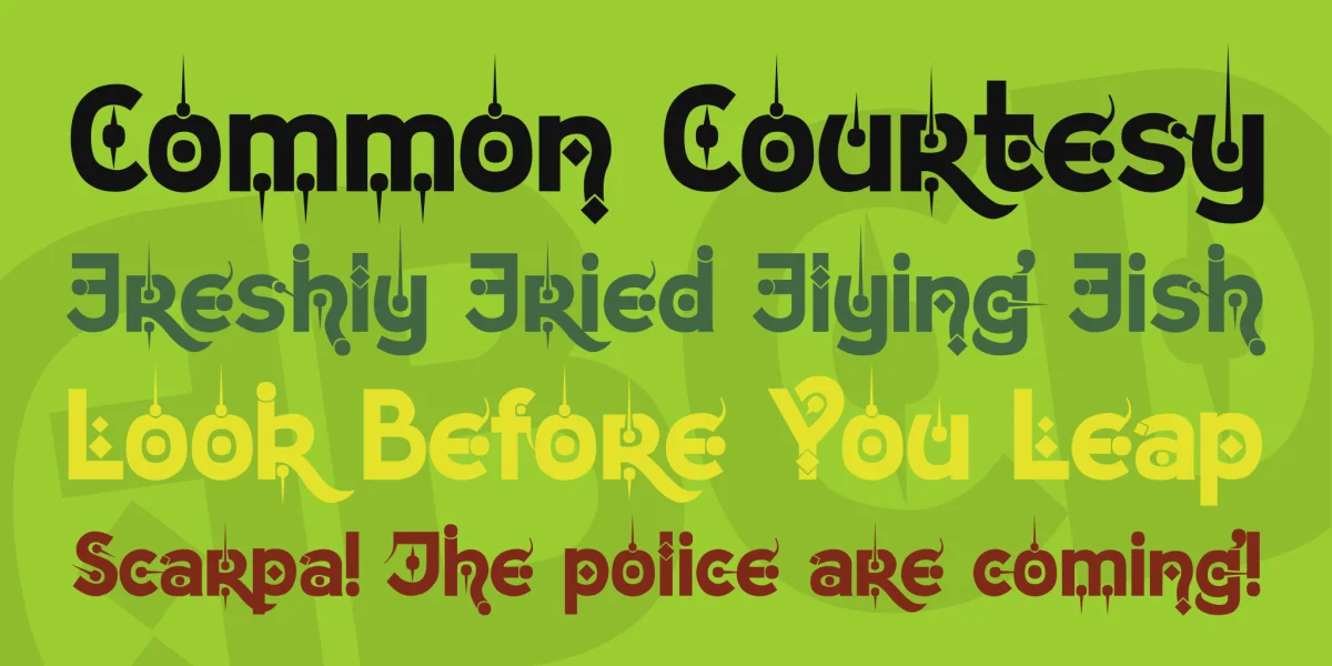 Kingthings Chimaera Font preview 2