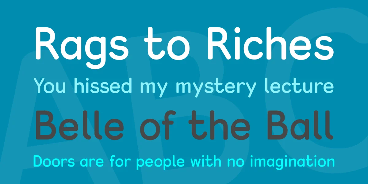 Kingthings Clarity Font preview 2
