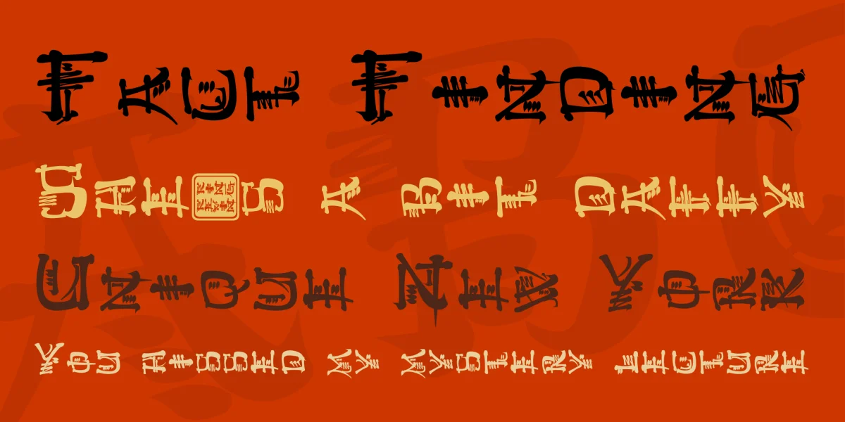 Kingthings Conundrum Font preview 3
