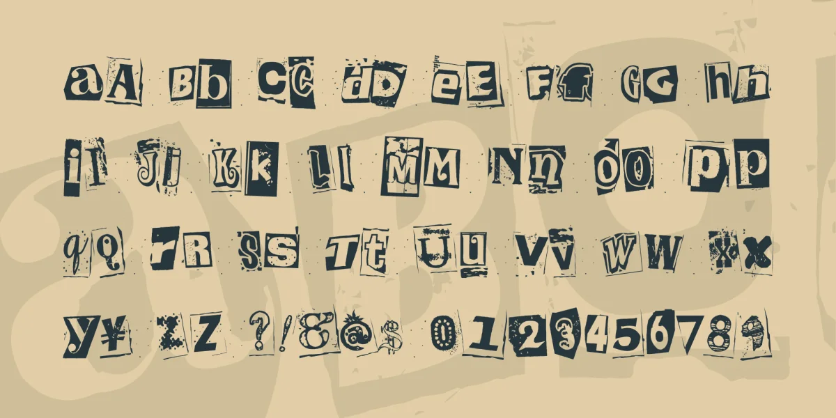 Kingthings Extortion Font preview 4