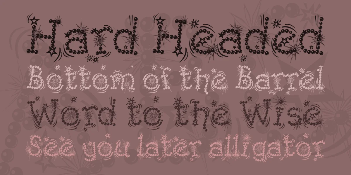 Kingthings Flashbang Font preview 2