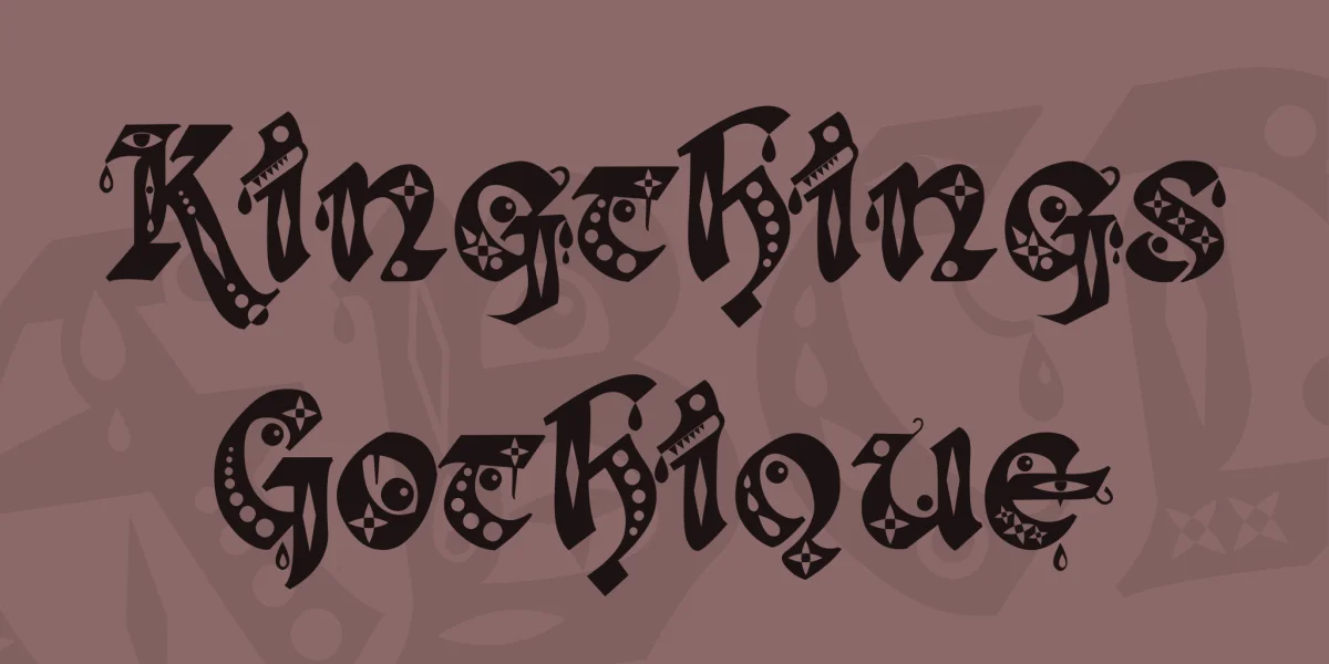 Kingthings Gothique Font
