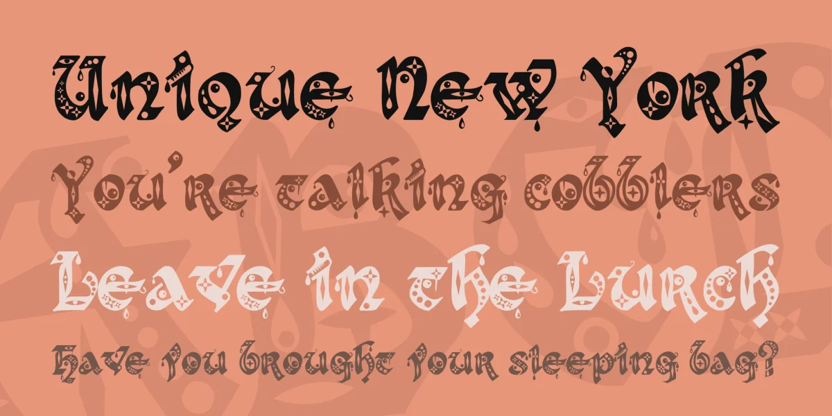 Kingthings Gothique Font preview 2