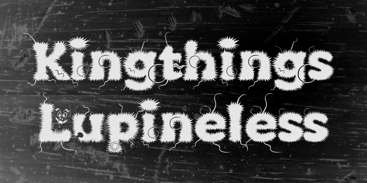 Kingthings Lupineless Font preview 2
