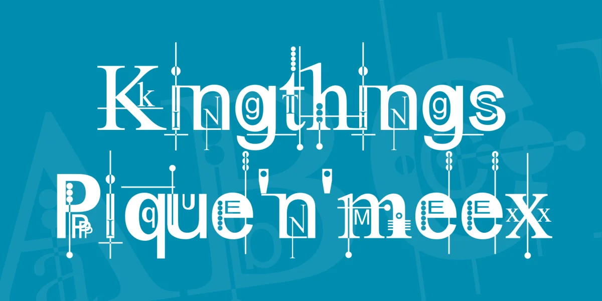 Kingthings Pique'n'meex Font
