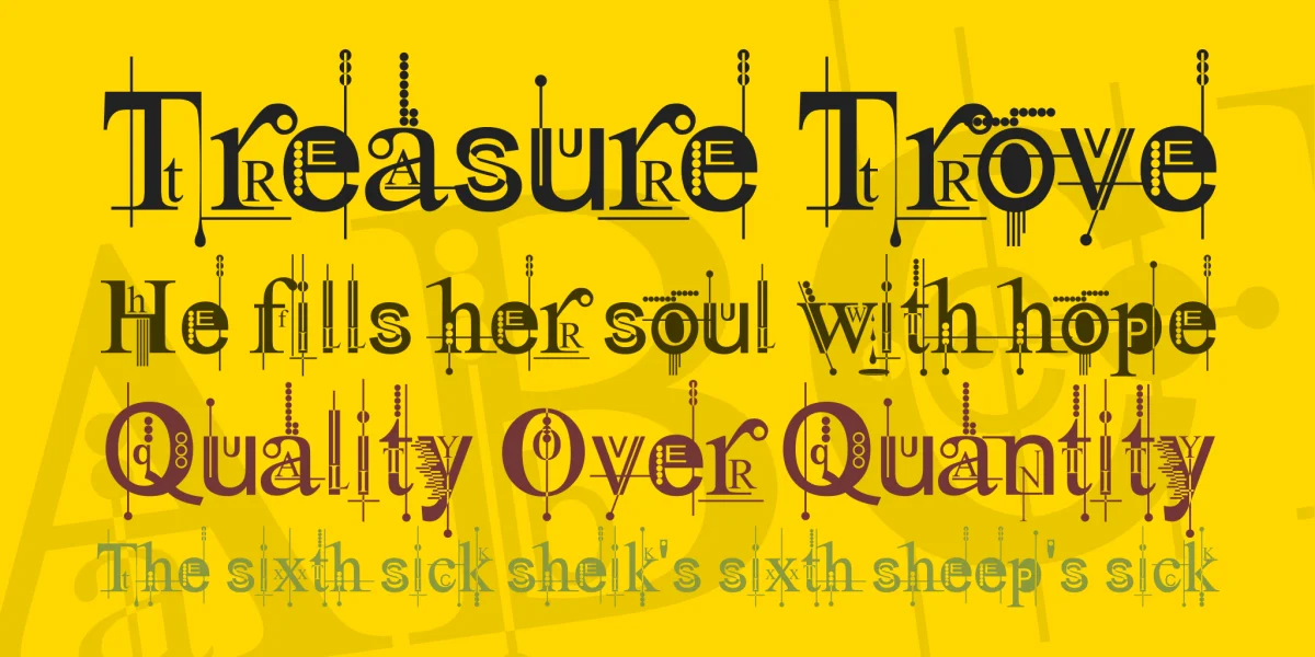 Kingthings Pique'n'meex Font preview 2