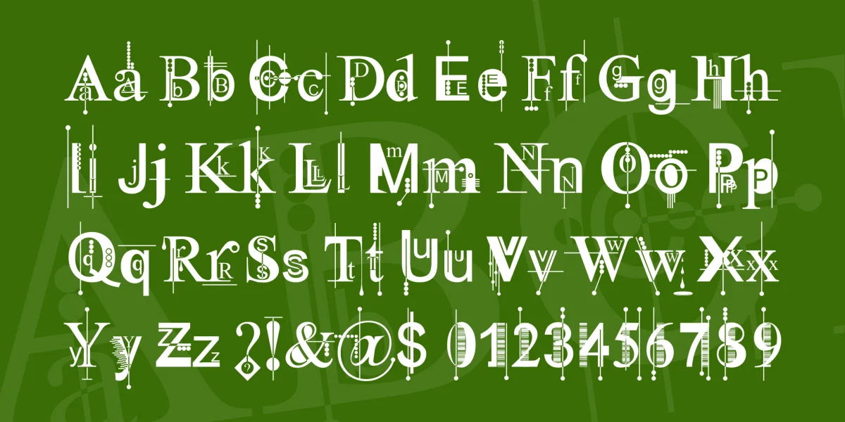 Kingthings Pique'n'meex Font preview 3