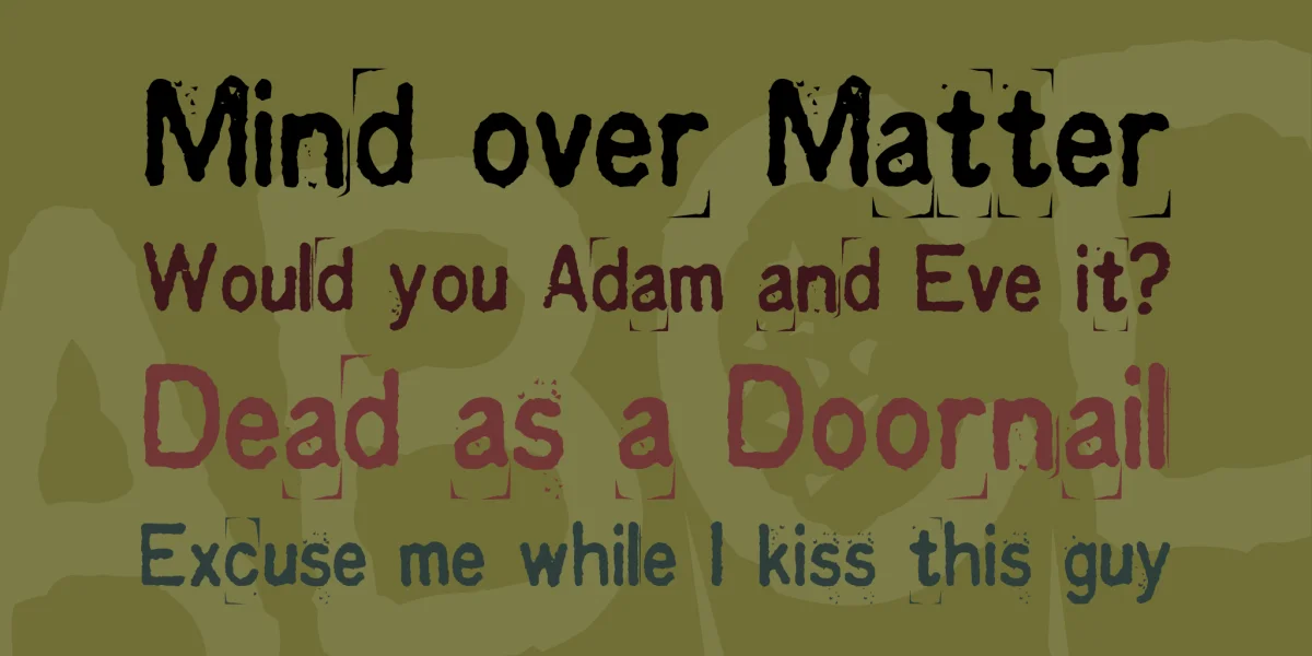 Kingthings Printingkit Font preview 2