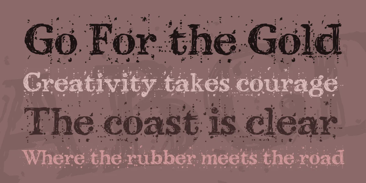 Kingthings Scrybbledot Font preview 2