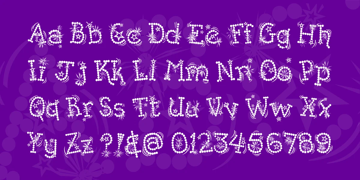 Kingthings Whizzbang Font preview 3