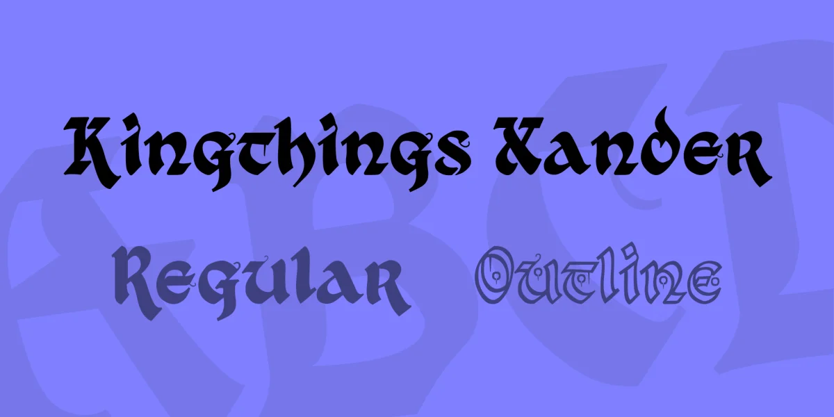 Kingthings Xander Font Family
