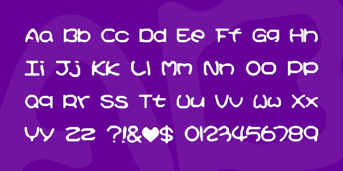 Kirby No Kira Kizzu BRK Font preview 4
