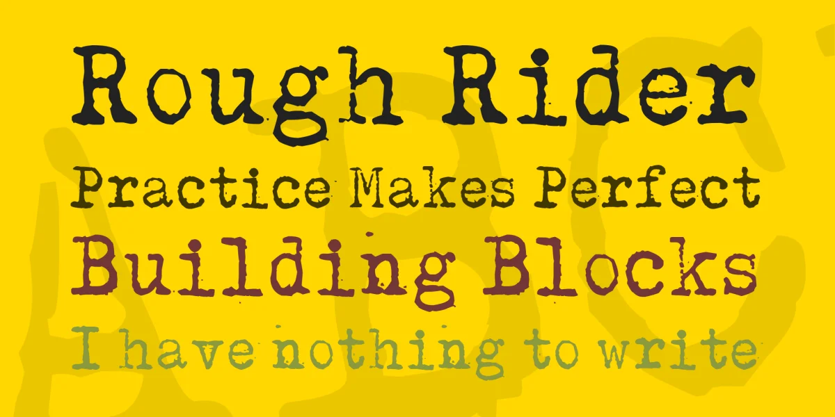 Kirjainkone Font preview 4