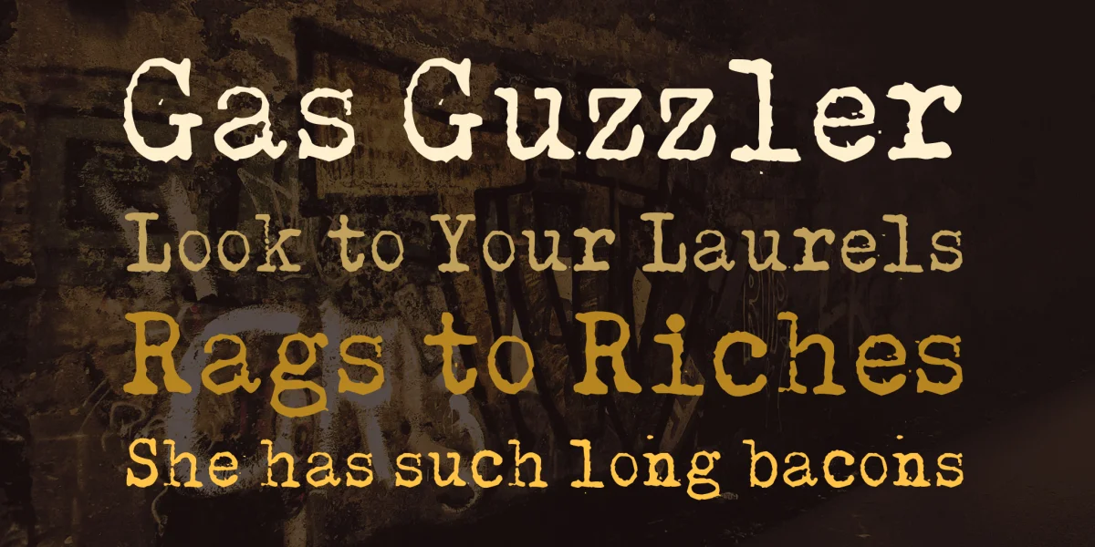 Kirjainkone Font preview 7