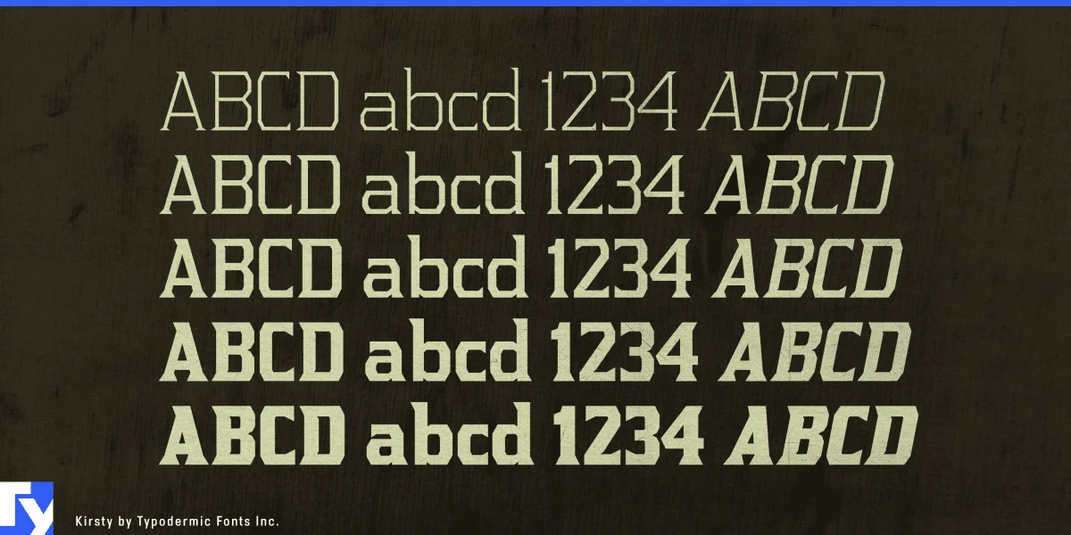 Kirsty Font Family preview 2