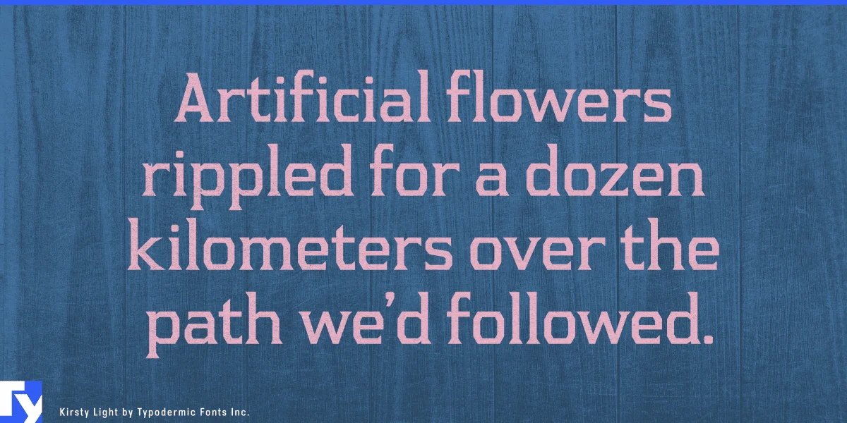 Kirsty Font Family preview 3