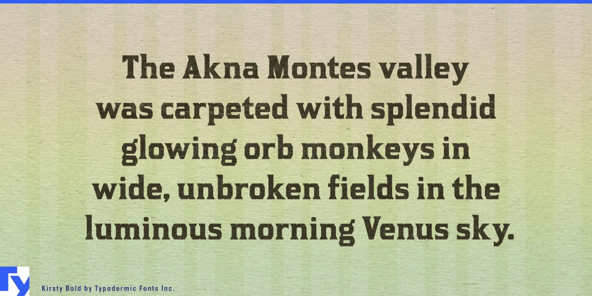 Kirsty Font Family preview 6