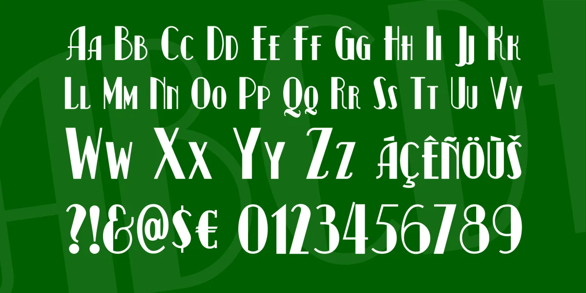 Kismet NF Font preview 2