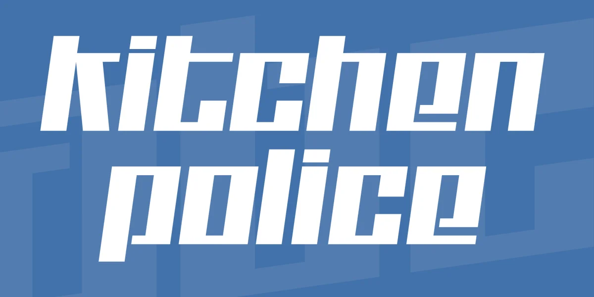 Kitchen police Font