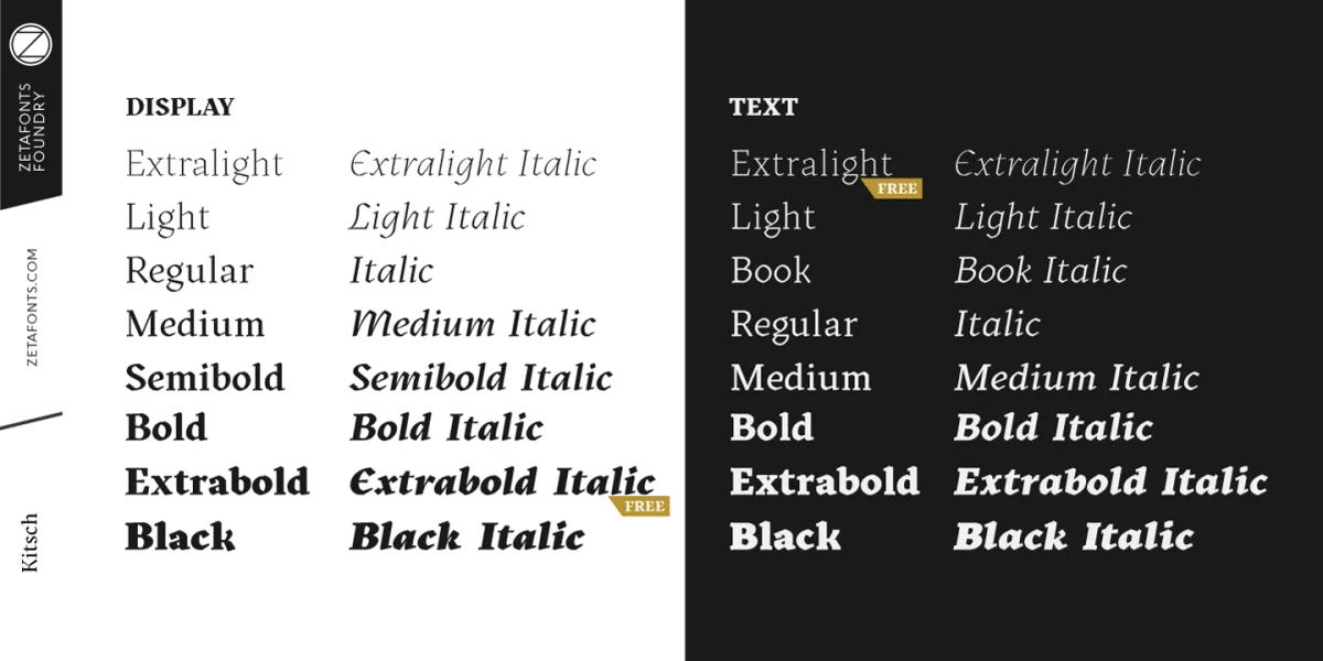 Kitsch Font Family preview 5