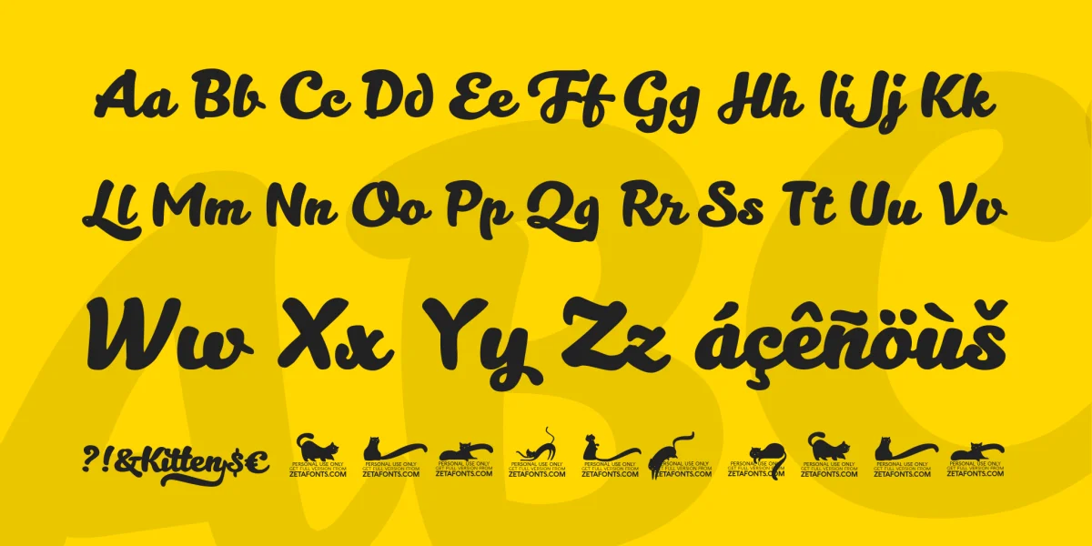 Kitten Font Family preview 12