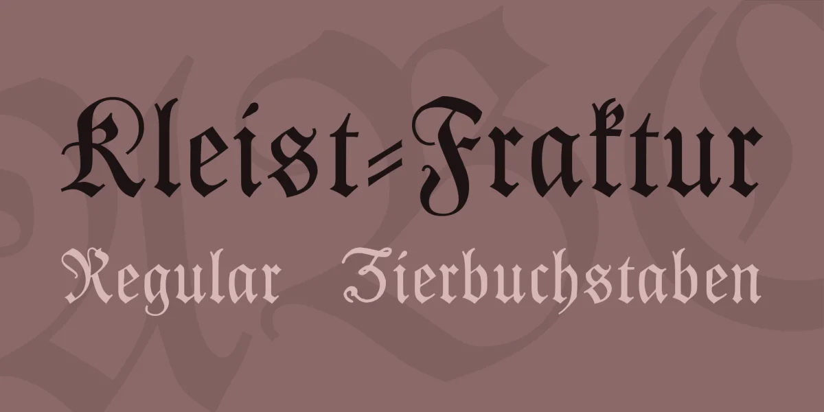 Kleist-Fraktur Font Family