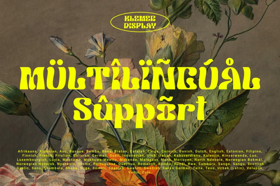 Klemer Display DEMO Font preview 10